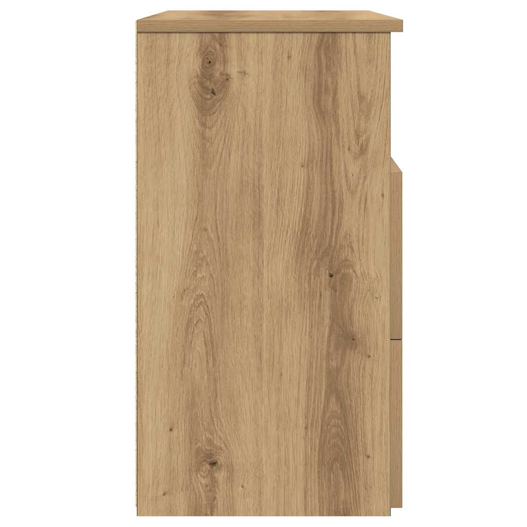 Bedside Cabinet Artisan Oak 50x32x60cm Engineered Wood