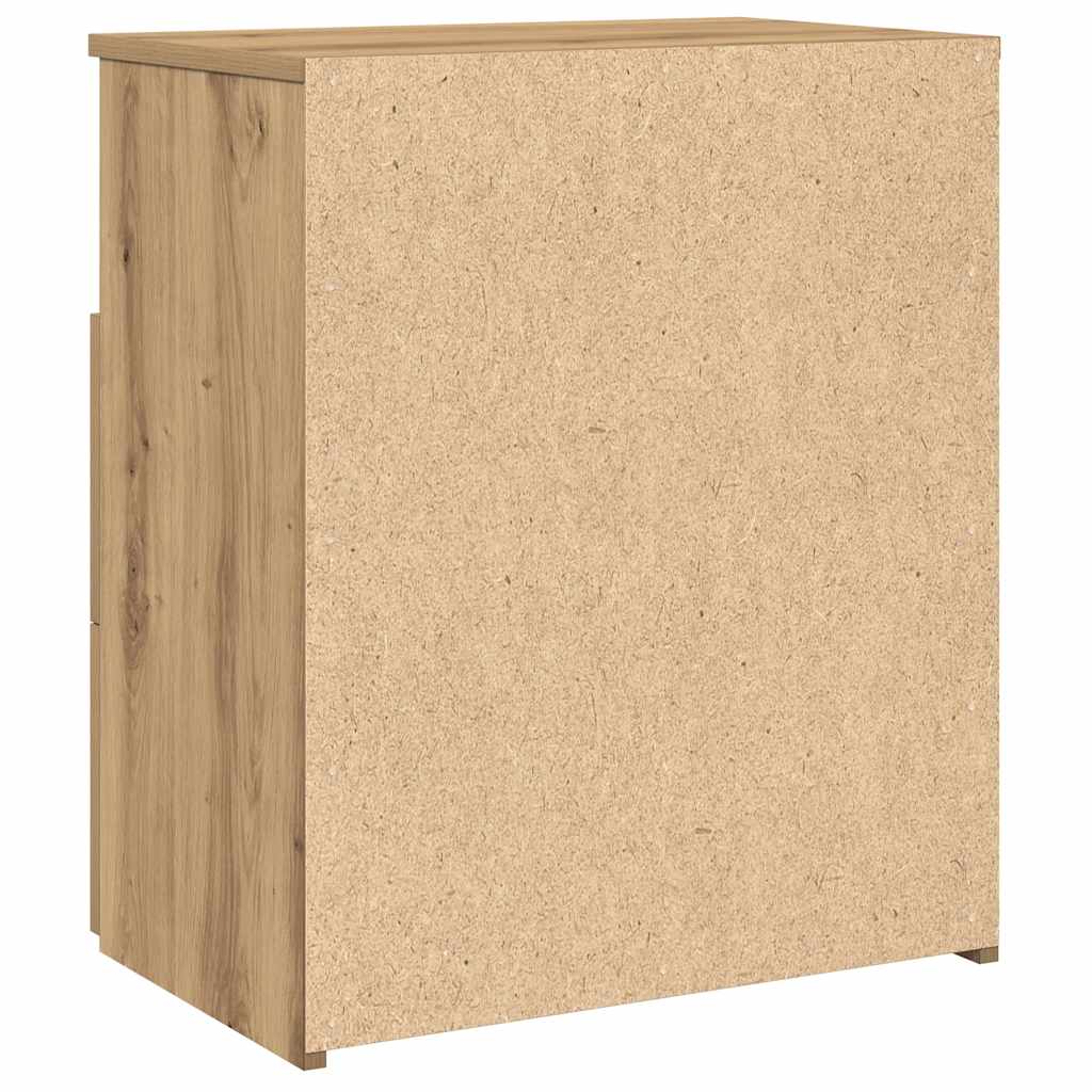 Bedside Cabinets 2 pcs Artisan Oak 50x32x60cm Engineered Wood