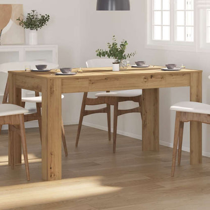 Dining Table Artisan Oak 140x74.5x76 cm Engineered Wood