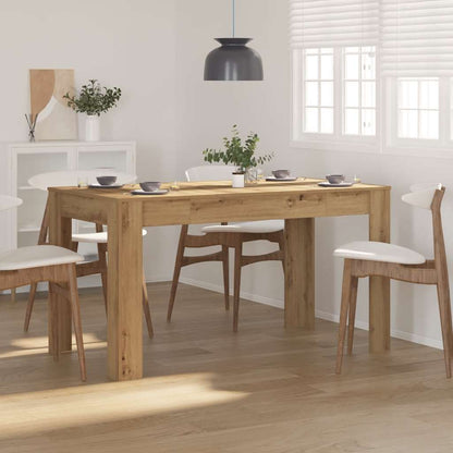 Dining Table Artisan Oak 140x74.5x76 cm Engineered Wood