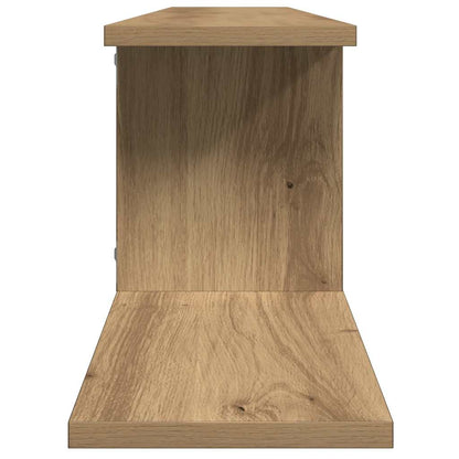 Wall-Mounted TV Shelf Artisan Oak 125x18x23 cm Engineered Wood