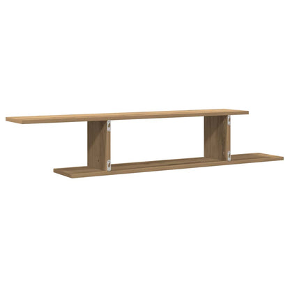 Wall-Mounted TV Shelf Artisan Oak 125x18x23 cm Engineered Wood