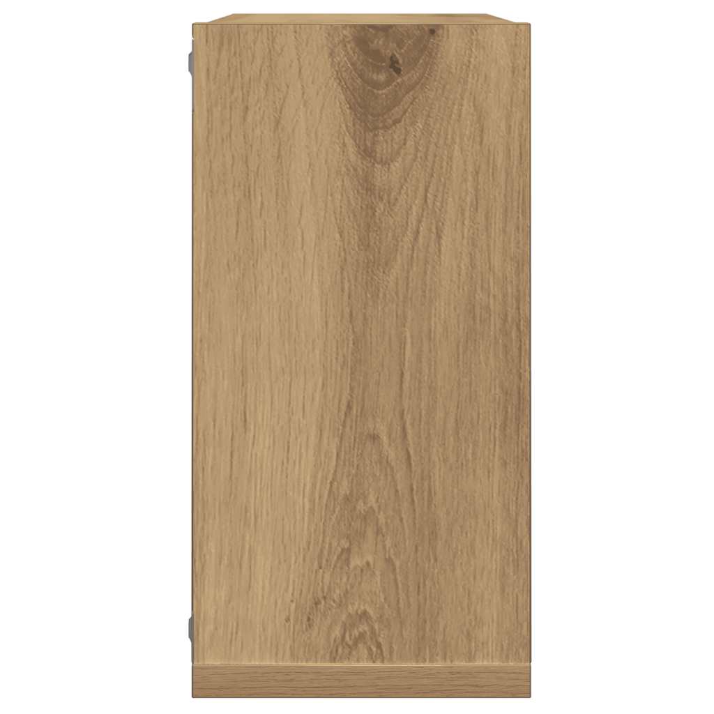 Wall Cube Shelves 2 pcs Artisan Oak 30x15x30 cm Engineered Wood