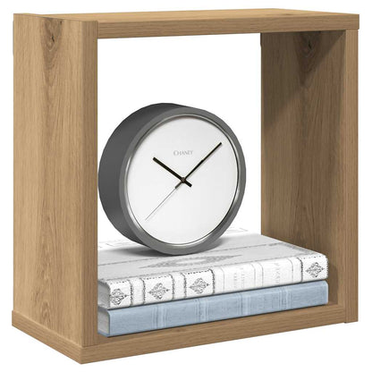 Wall Cube Shelves 2 pcs Artisan Oak 30x15x30 cm Engineered Wood