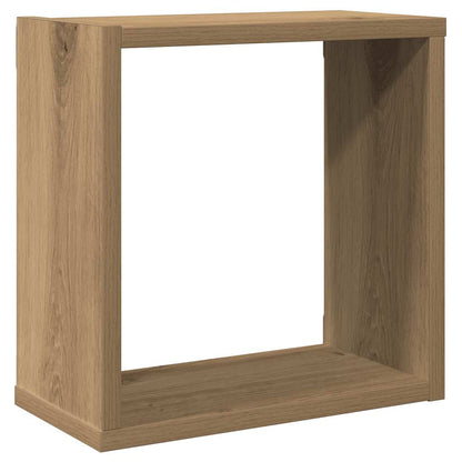 Wall Cube Shelves 6 pcs Artisan Oak 30x15x30 cm Engineered Wood