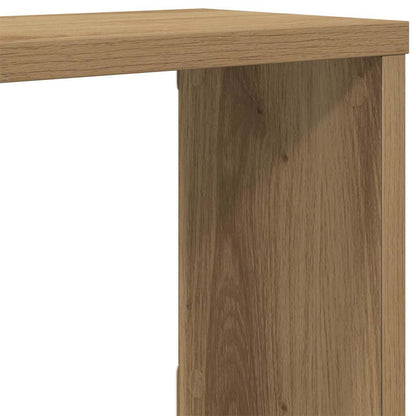 Wall Cube Shelves 2 pcs Artisan Oak 100x15x30 cm Engineered Wood