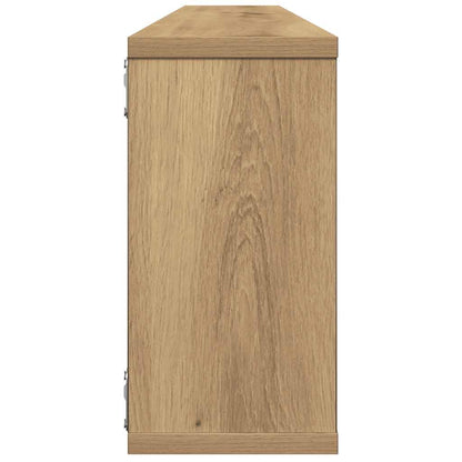 Wall Cube Shelves 4 pcs Artisan Oak 100x15x30 cm Engineered Wood