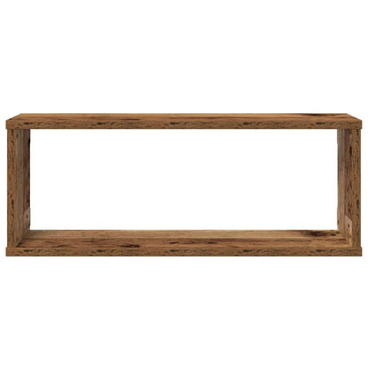 Wall Cube Shelves 4 pcs Old Wood 60x15x23 cm Engineered Wood