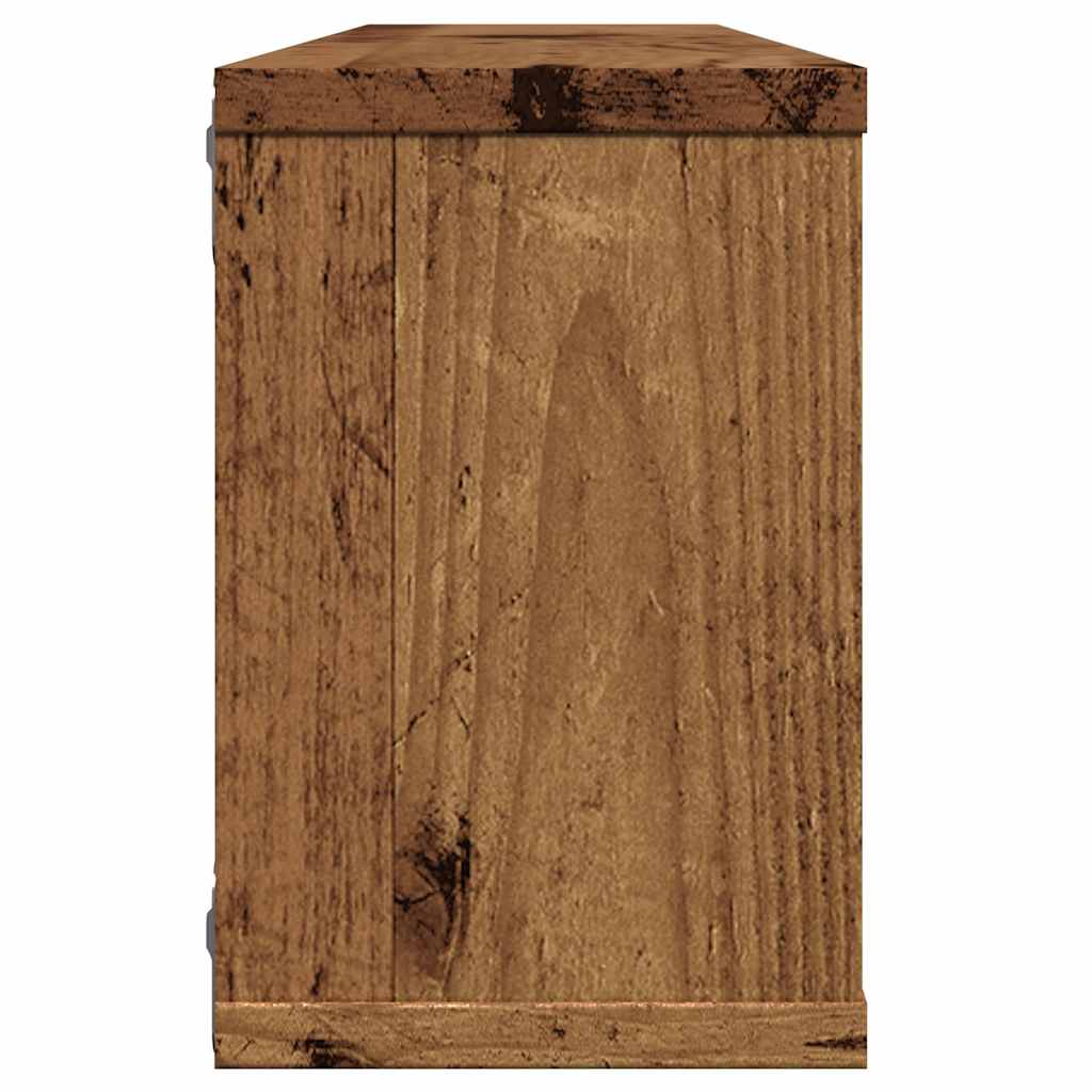 Wall Cube Shelves 6 pcs Old Wood 60x15x23 cm Engineered Wood