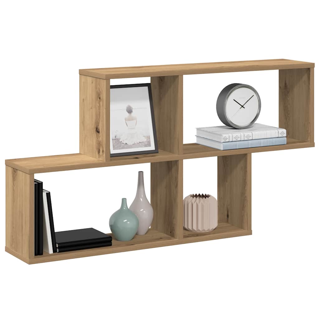 Wall Shelf Artisan Oak 100x18x53 cm Engineered Wood