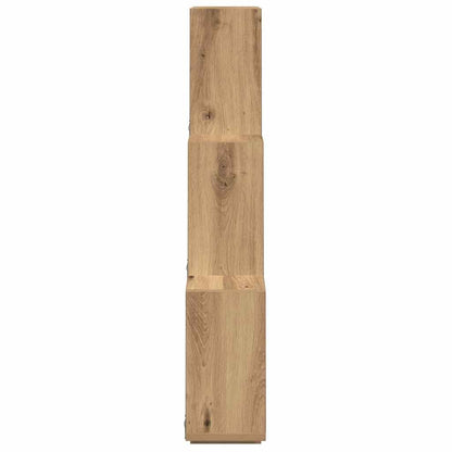 Wall Cube Shelf Artisan Oak 78x15x93 cm Engineered Wood