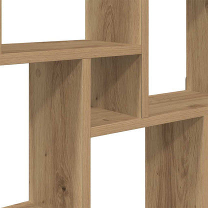 Wall Cube Shelf Artisan Oak 90x15x119.5 cm Engineered Wood