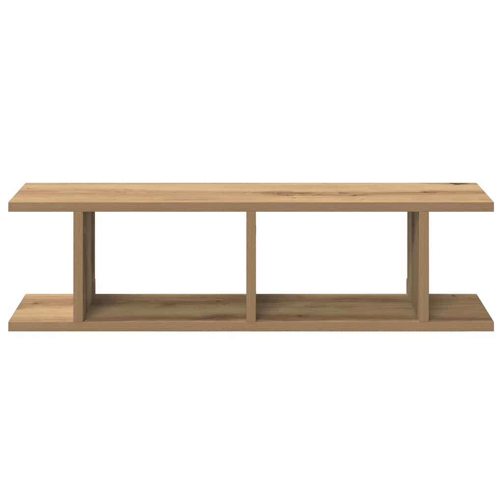 Wall Shelves 2 pcs Artisan Oak 75x18x20 cm Engineered Wood