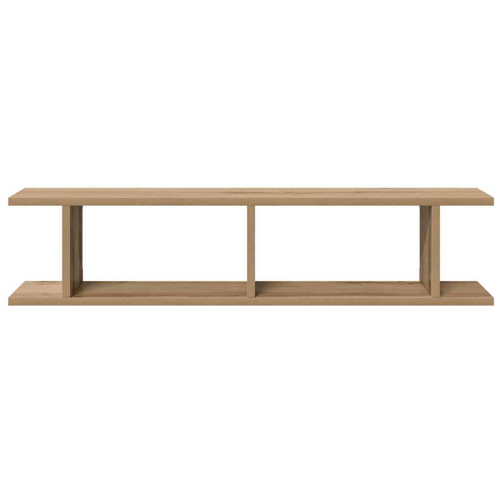 Wall Shelves 2 pcs Artisan Oak 90x18x20 cm Engineered Wood
