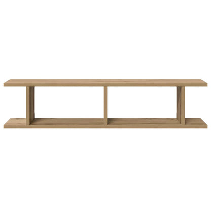 Wall Shelves 2 pcs Artisan Oak 90x18x20 cm Engineered Wood