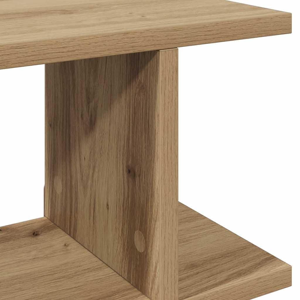 Wall Shelves 2 pcs Artisan Oak 90x18x20 cm Engineered Wood