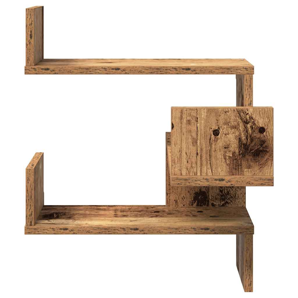 Wall Shelf Wall-Mounted Old Wood 40 x 40 x 49.5 cm