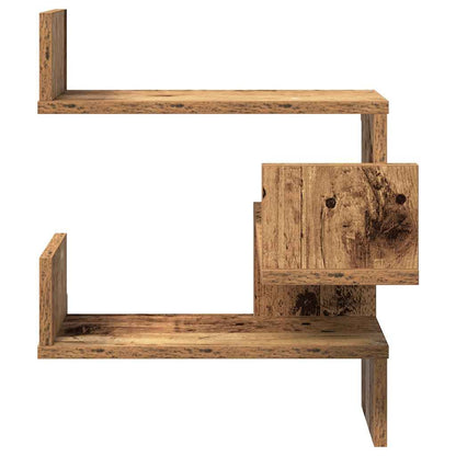 Wall Shelf Wall-Mounted Old Wood 40 x 40 x 49.5 cm
