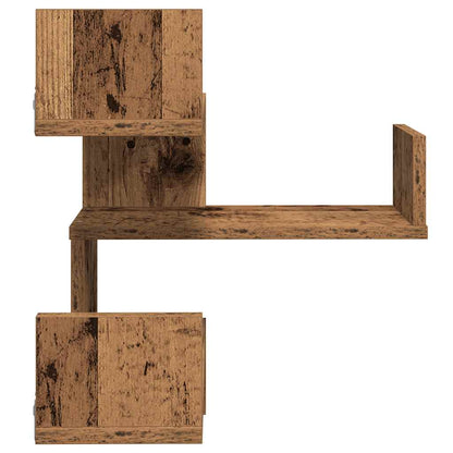 Wall Shelf Wall-Mounted Old Wood 40 x 40 x 49.5 cm