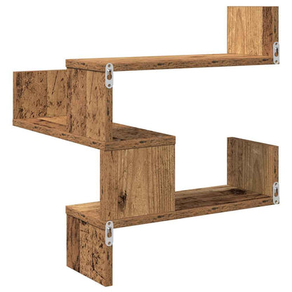 Wall Shelf Wall-Mounted Old Wood 40 x 40 x 49.5 cm