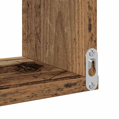 Wall Shelf Wall-Mounted Old Wood 40 x 40 x 49.5 cm