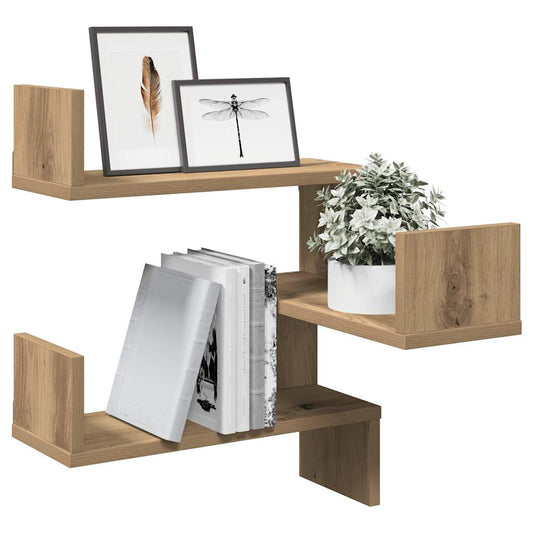 Wall Corner Shelf Artisan Oak 40x40x49,5 cm Engineered Wood