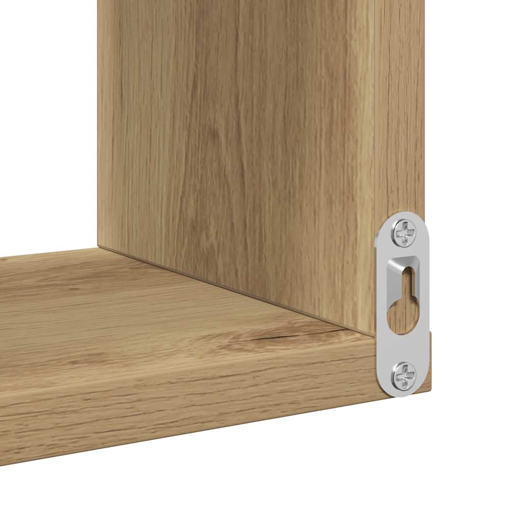 Wall Corner Shelves 2 pcs Artisan Oak 40x40x49,5 cm Engineered Wood