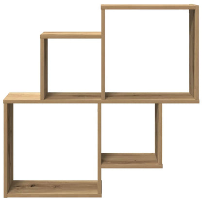 Wall Shelf Artisan Oak 80x15x78.5 cm Engineered Wood