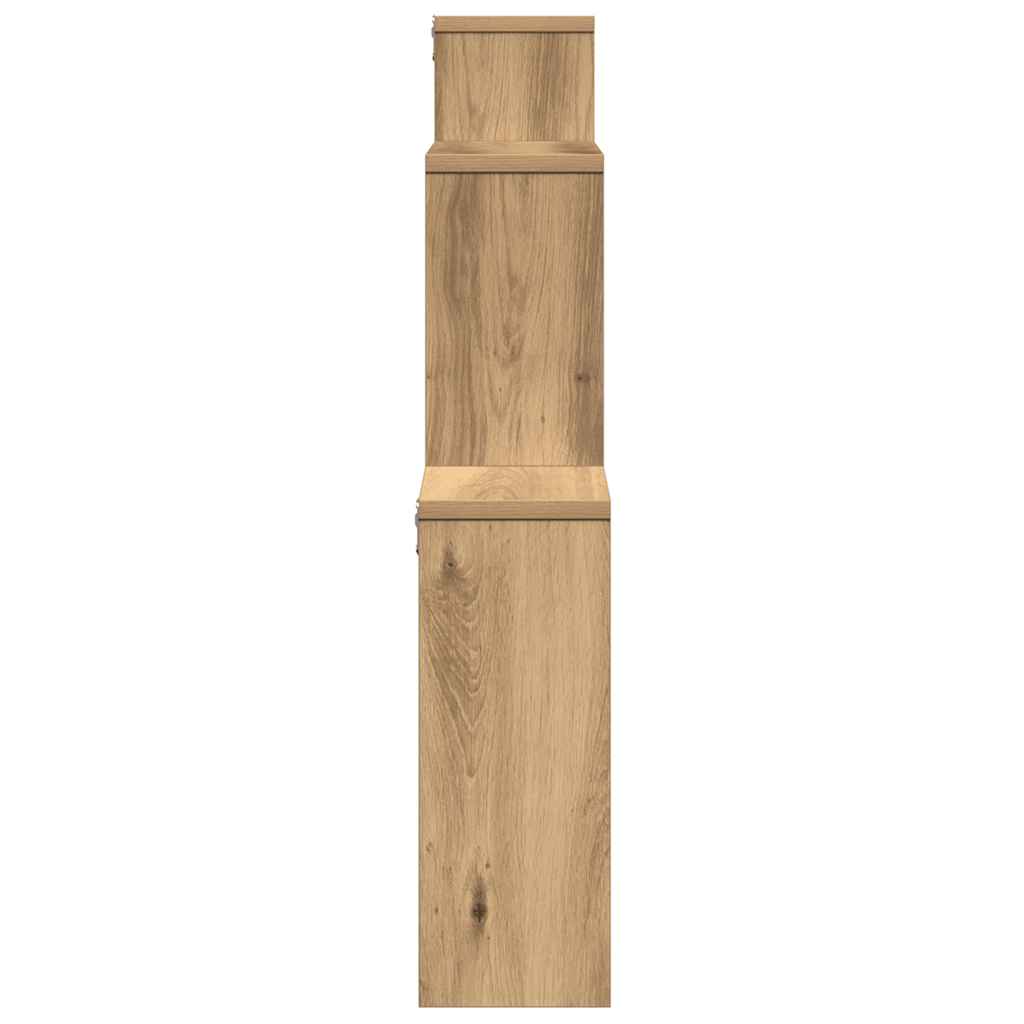 Wall Shelf Artisan Oak 80x15x78.5 cm Engineered Wood
