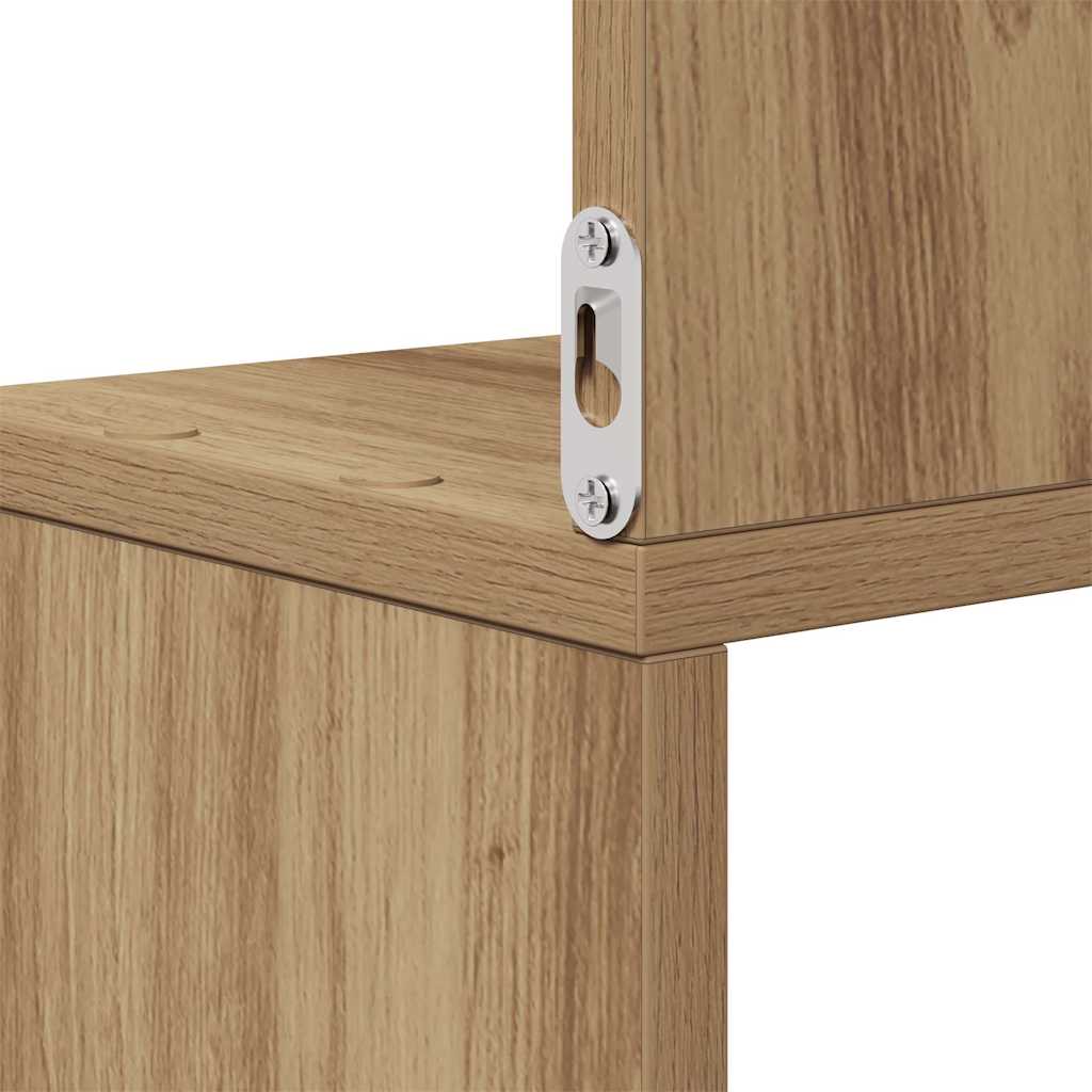 Wall Corner Shelf Artisan Oak 20x20x127,5 cm Engineered Wood