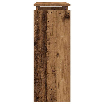 Console Table Old Wood 80x30x80 cm Engineered Wood