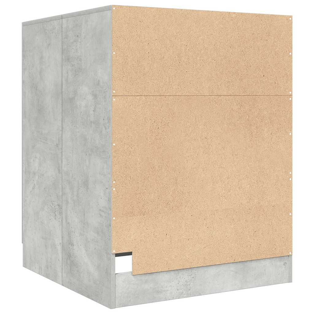 Washing Machine Cabinet Concrete Grey 70,5x71,5x91,5 cm