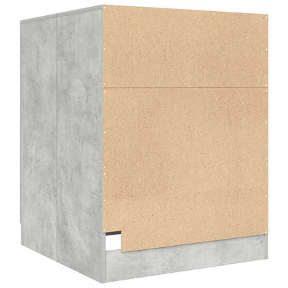 Washing Machine Cabinet Concrete Grey 70,5x71,5x91,5 cm