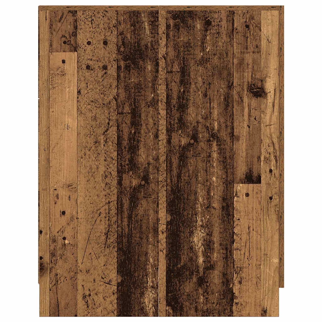 Washing Machine Cabinet Old Wood 70.5x71.5x91.5 cm