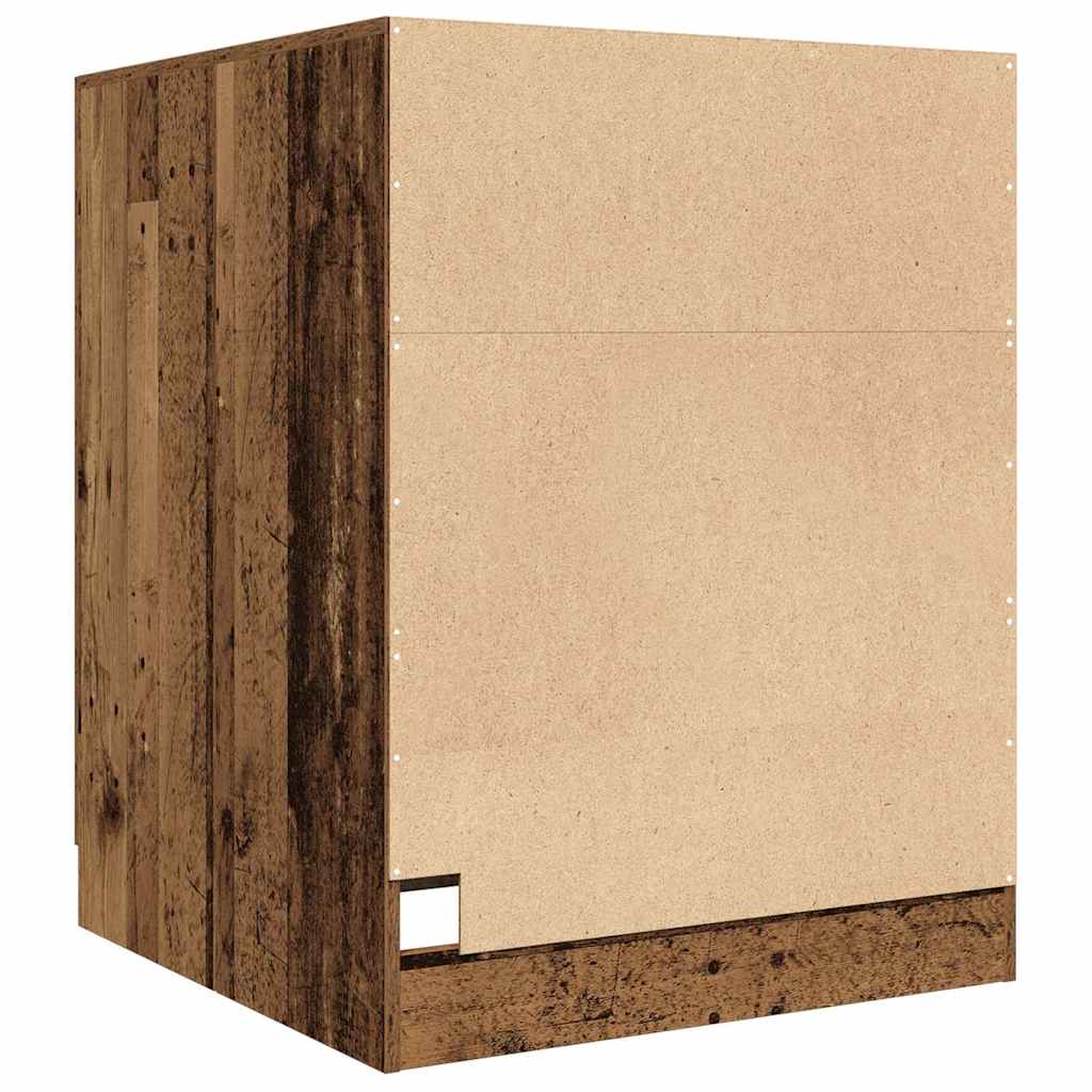 Washing Machine Cabinet Old Wood 70,5x71,5x91,5 cm