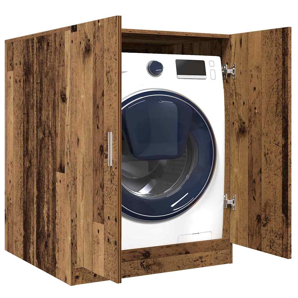 Washing Machine Cabinet Old Wood 70,5x71,5x91,5 cm