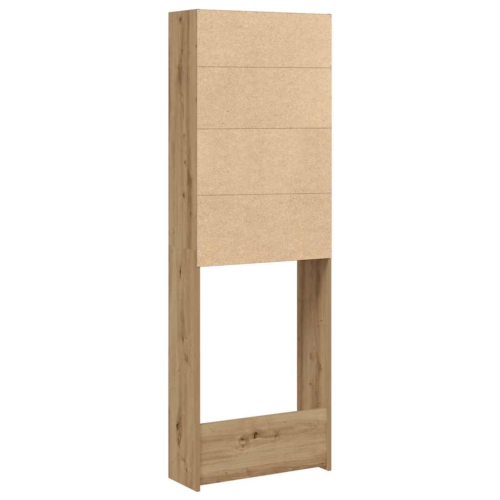 Washing Machine Cabinet Artisan Oak 64x24x190 cm