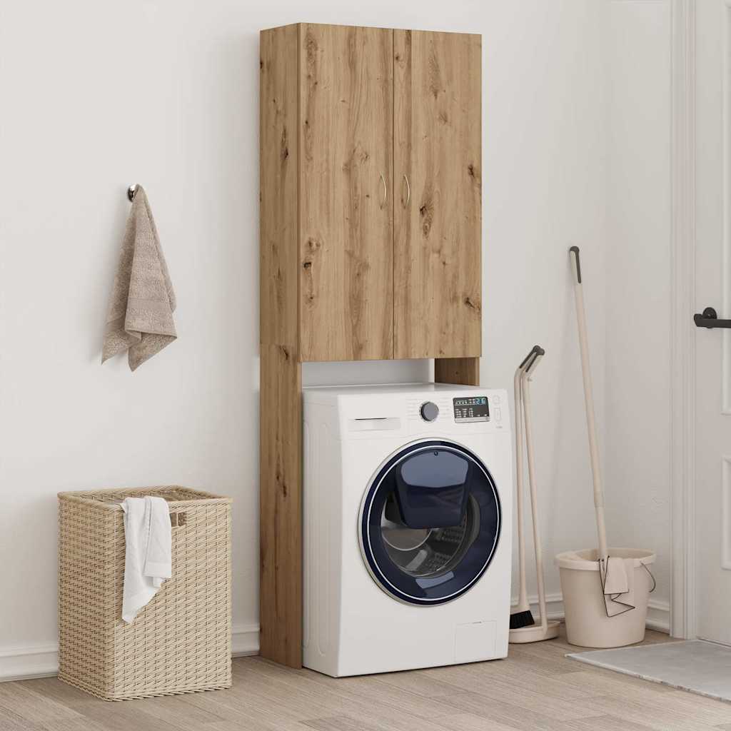Washing Machine Cabinet Artisan Oak 64x25,5x190 cm