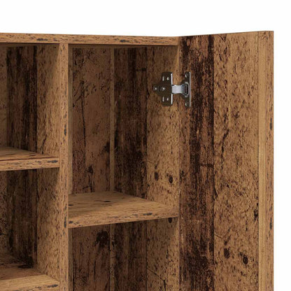 Washing Machine Cabinet Old Wood 64x25,5x190 cm