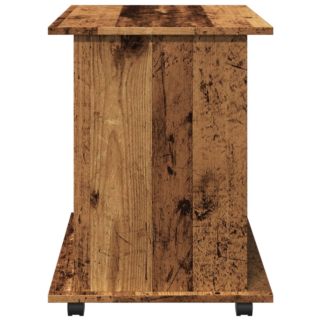 Rolling Cabinet Old Wood 60x45x60 cm Engineered Wood