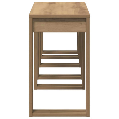 Nest of Tables 3 pcs Artisan Oak Engineered Wood