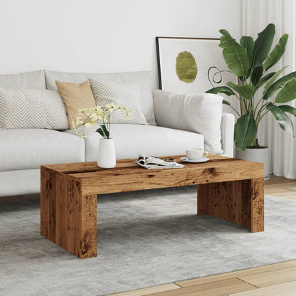 Coffee Table Old Wood 102x50x35 cm Engineered Wood