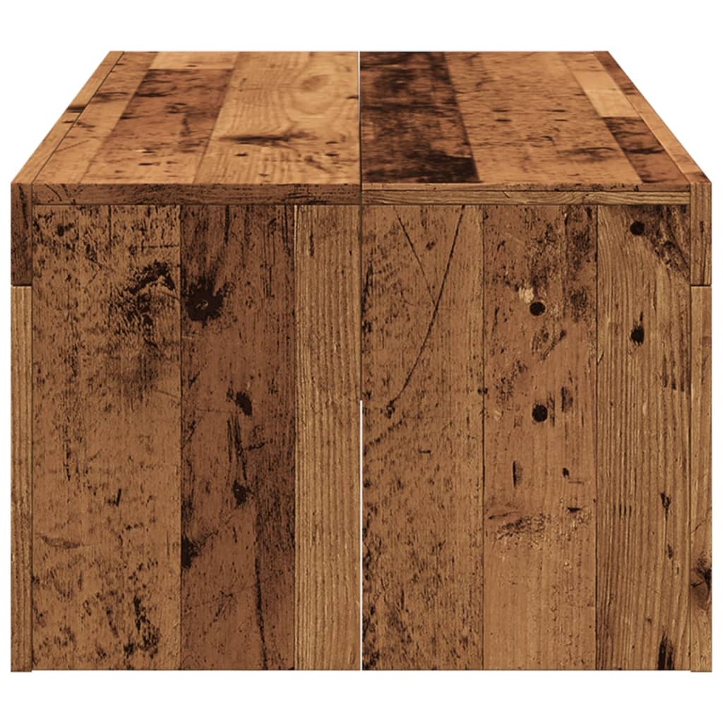 Coffee Table Old Wood 102x50x35 cm Engineered Wood