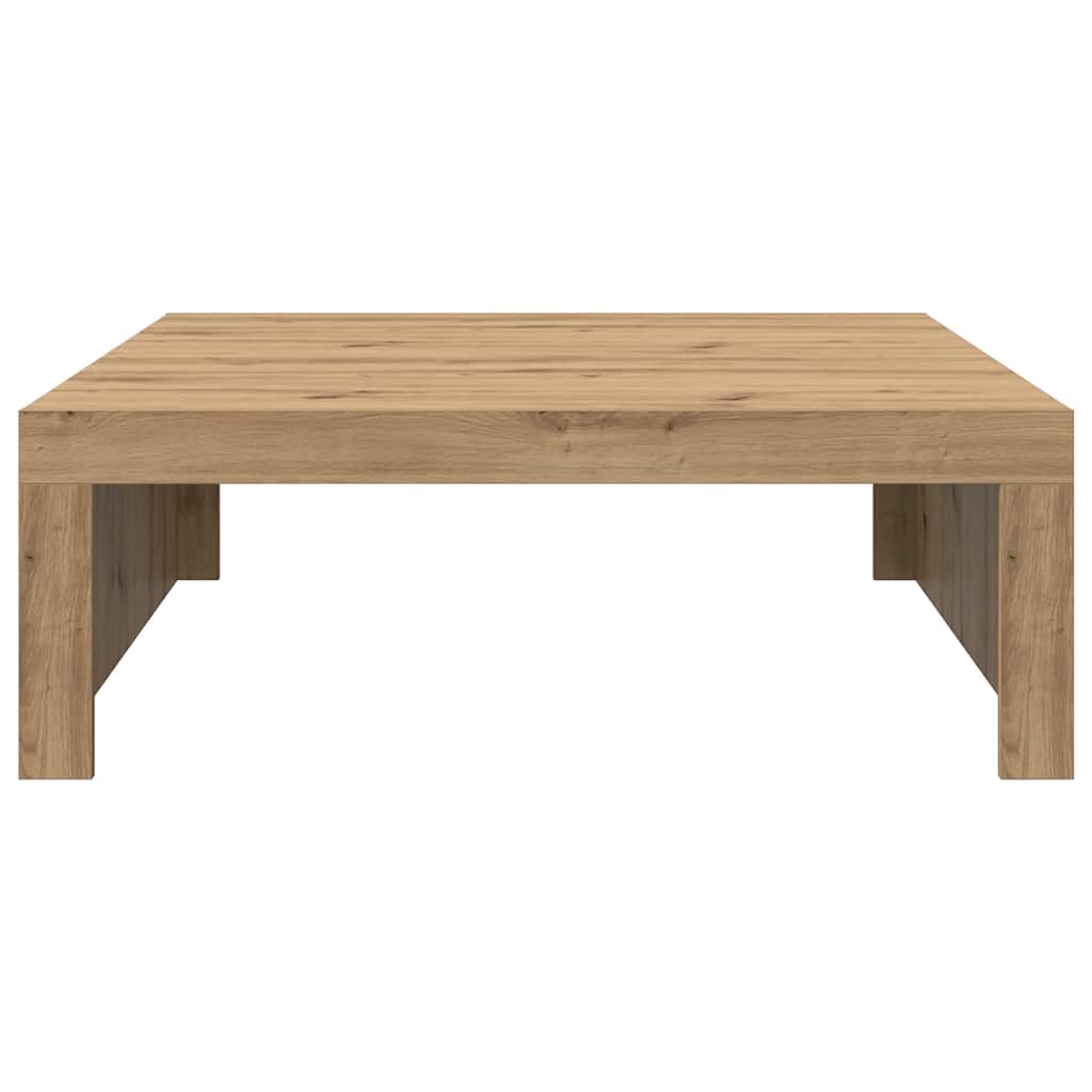 Coffee Table Artisan Oak 100x100x35 cm Engineered Wood