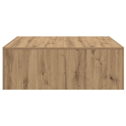 Coffee Table Artisan Oak 100x100x35 cm Engineered Wood
