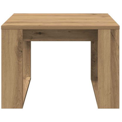Side Table Artisan Oak 50x50x35 cm Engineered Wood