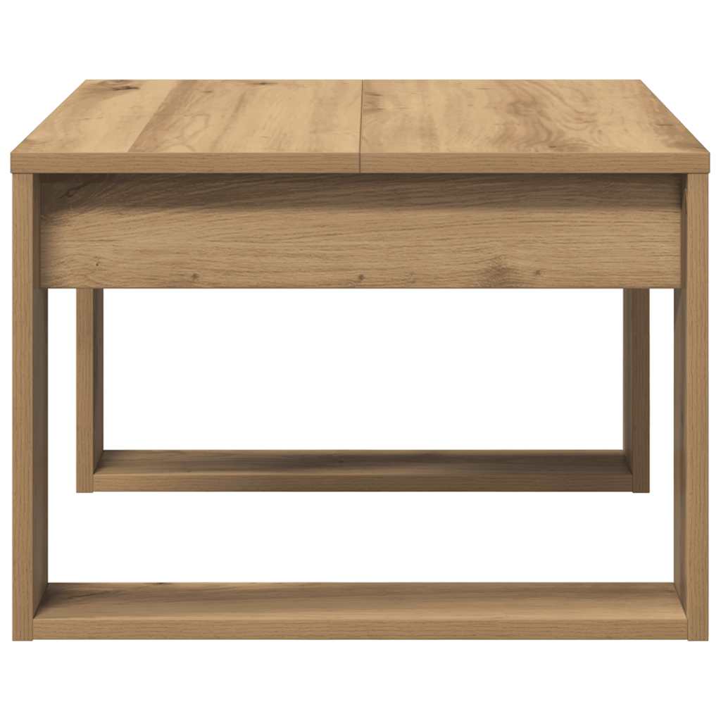 Side Table Artisan Oak 50x50x35 cm Engineered Wood