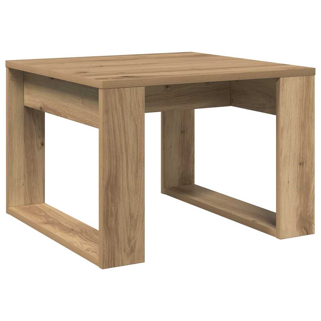 Side Table Artisan Oak 50x50x35 cm Engineered Wood