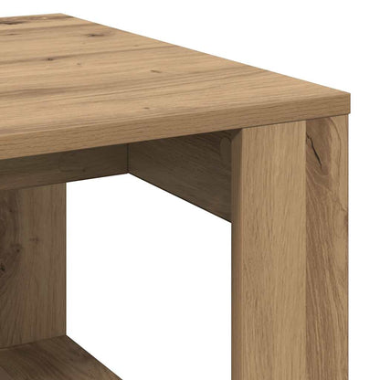 Side Table Artisan Oak 50x50x35 cm Engineered Wood