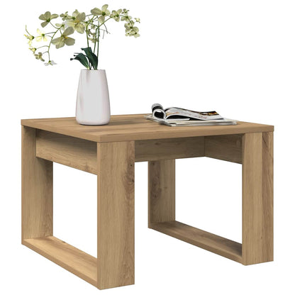 Side Table Artisan Oak 50x50x35 cm Engineered Wood